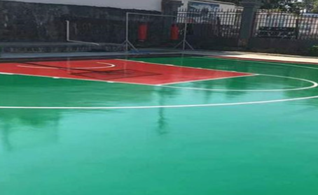 雅安篮球场翻新地面